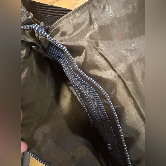 Striped Thirty One Blue and Brown Crossbody Bag - Picture 4 of 4